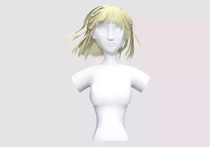 Female Windy Hairstyle 