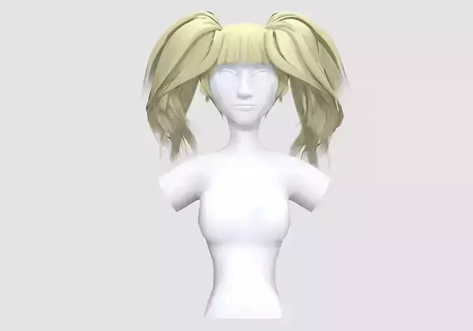 Female Pigtails Hairstyle 