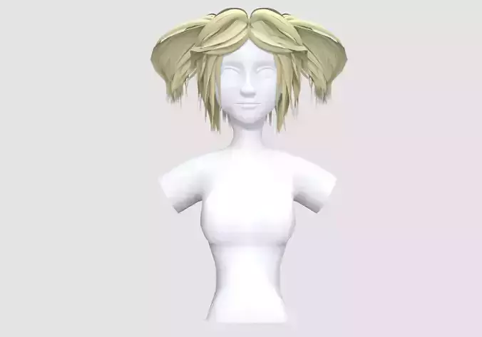 Blond Pigtails Hairstyle 