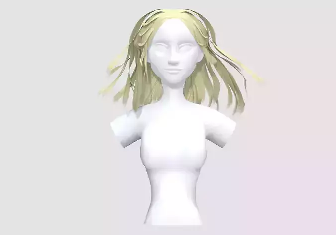 Blond Flying Hairstyle 