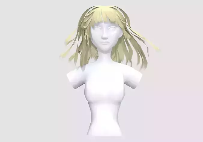 Bangs Windy Hairstyle 