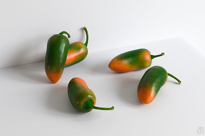 Jalapeno 3D model