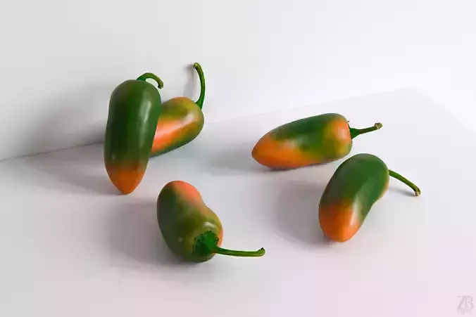 Jalapeno 3D model