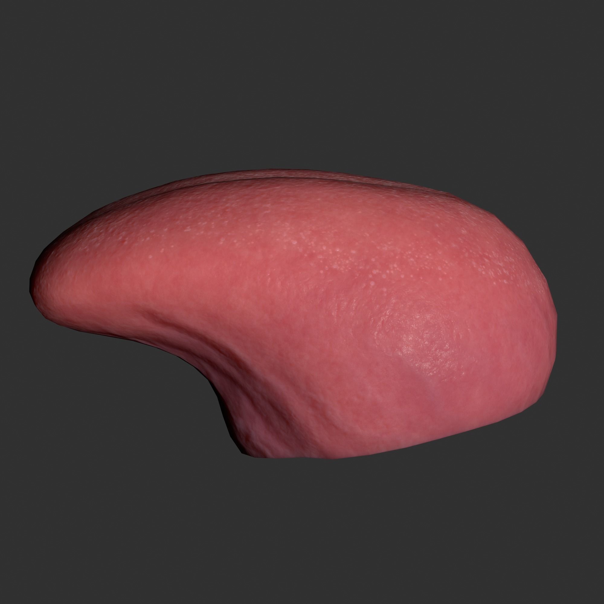 Human mouth Low-poly 3D model_21