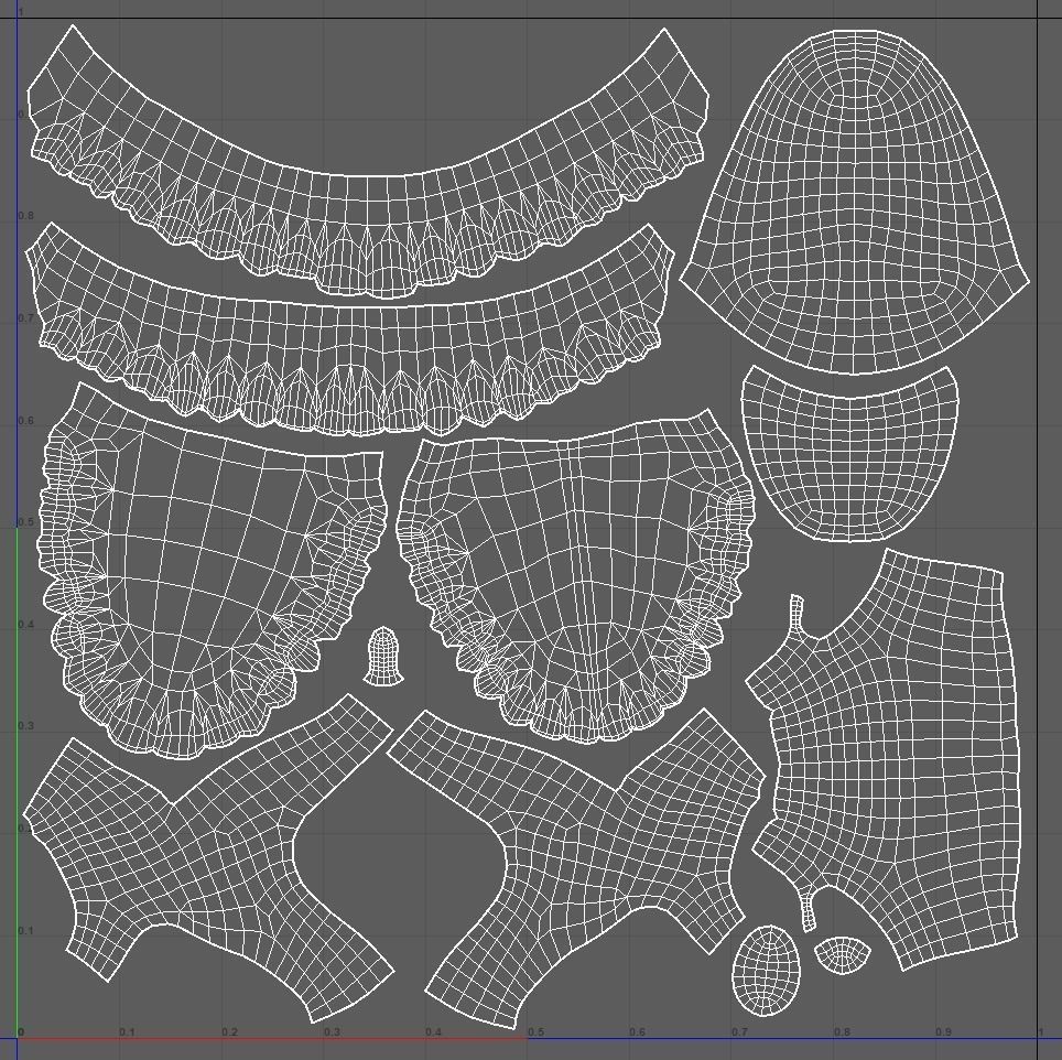 Human mouth Low-poly 3D model_31