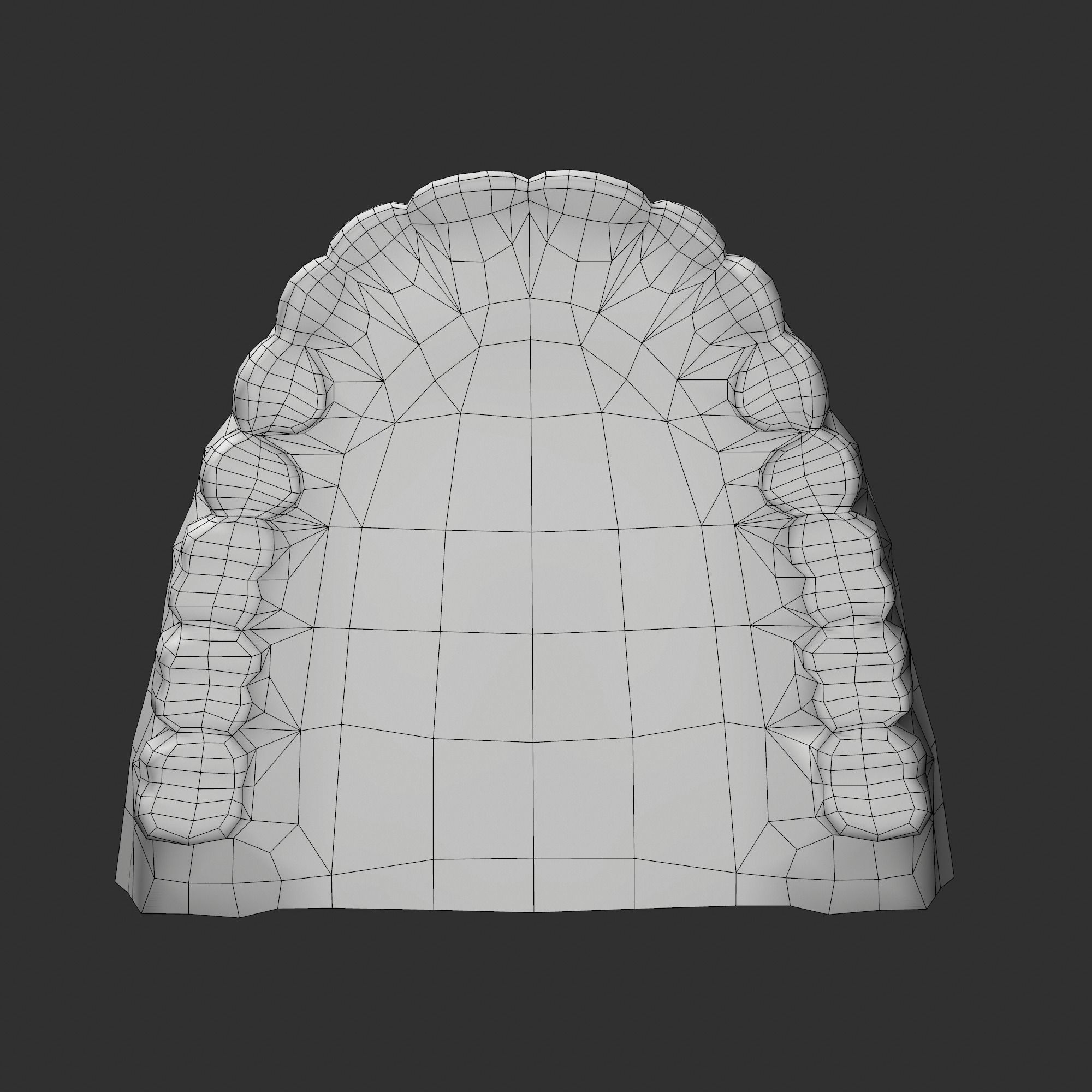 Human mouth Low-poly 3D model_24