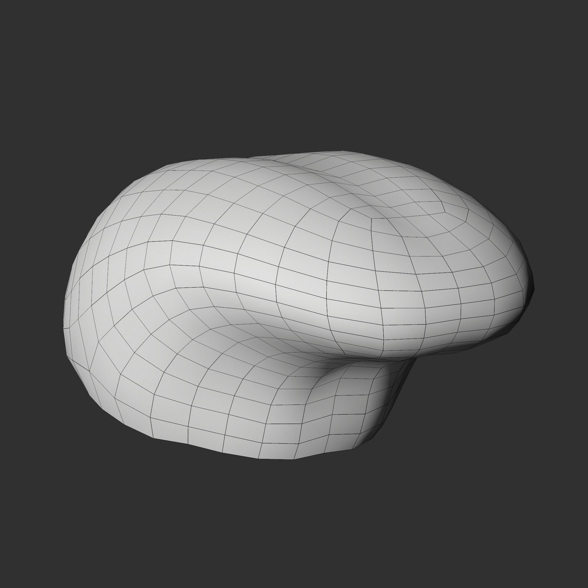 Human mouth Low-poly 3D model_26