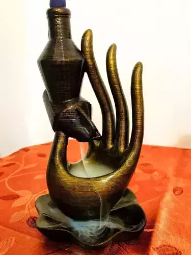 BackFlow Incense Burner Vase and Hand for 3D printing 3D print model