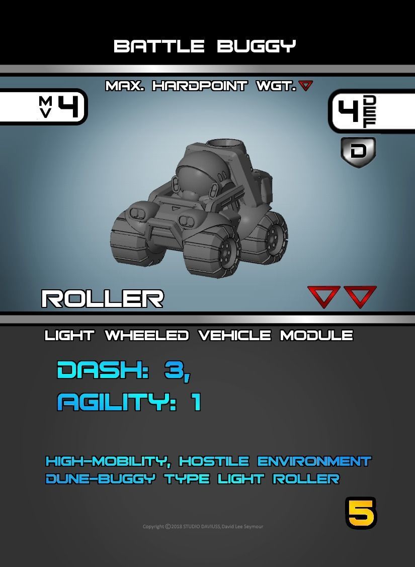 CHIBI-TECH SD - BATTLE BUGGY 3D print model_15