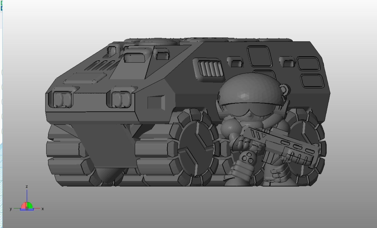 CHIBI-TECH SD - KODIAK APC 3D print model_23