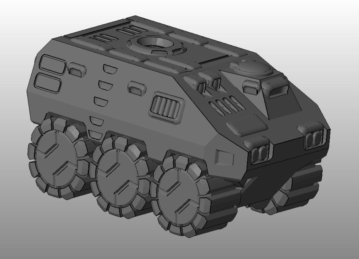 CHIBI-TECH SD - KODIAK APC 3D print model_21
