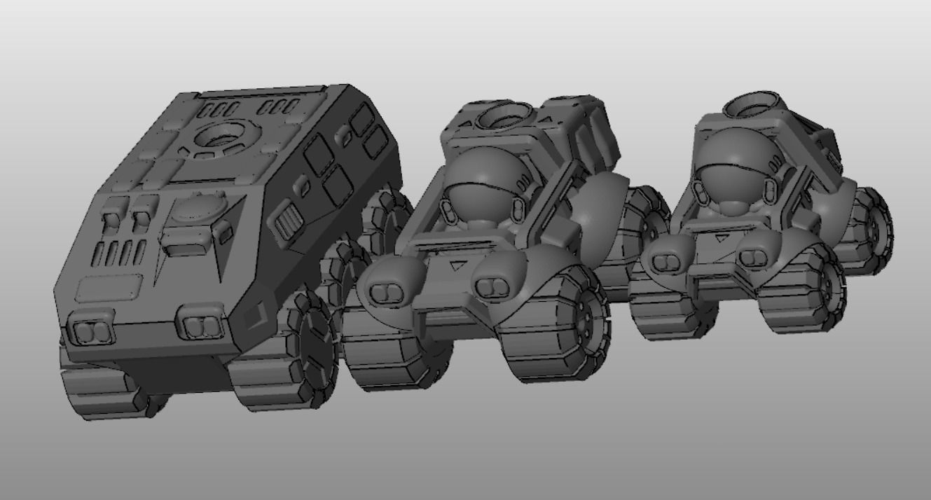 CHIBI-TECH SD - KODIAK APC 3D print model_33