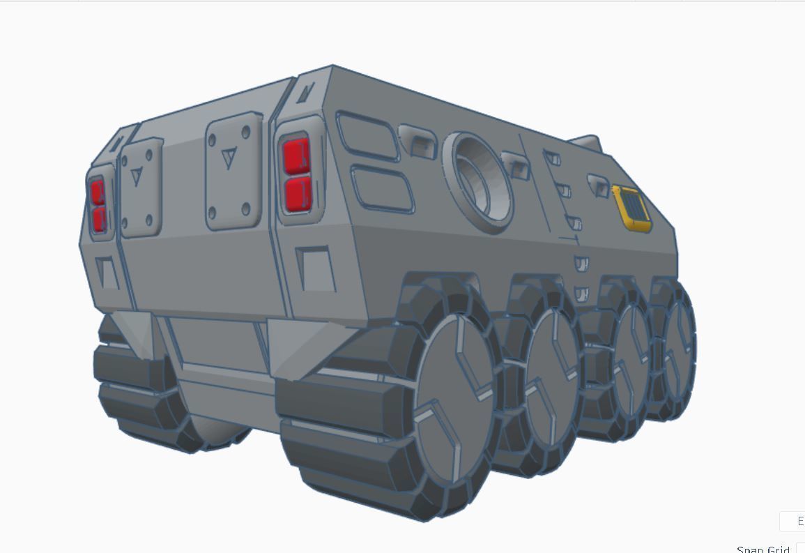 CHIBI-TECH SD - BLACK MAMMOTH MOBILE COMMAND 3D print model_17