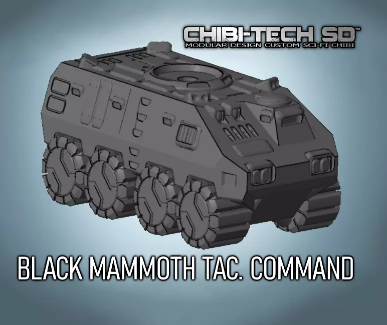 CHIBI-TECH SD - BLACK MAMMOTH MOBILE COMMAND 3D print model_0