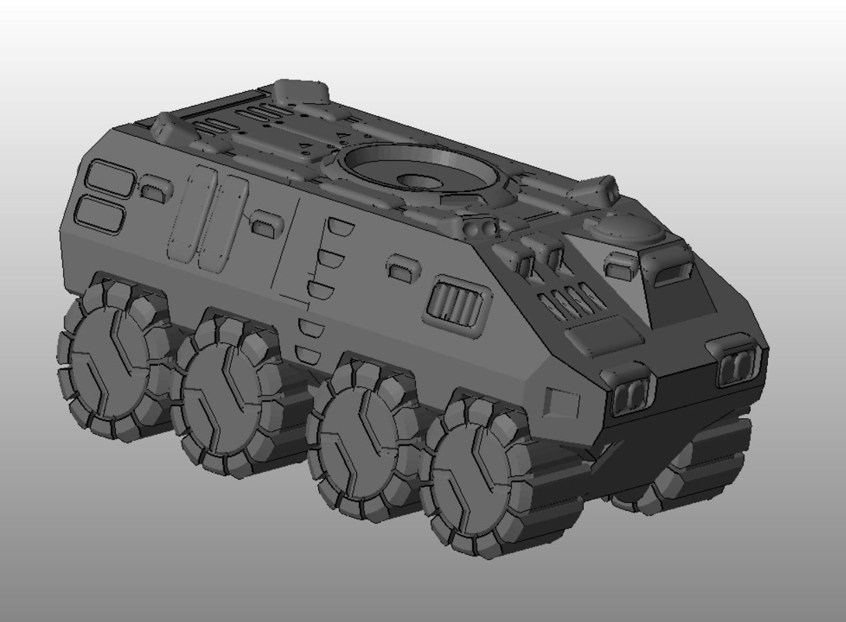 CHIBI-TECH SD - BLACK MAMMOTH MOBILE COMMAND 3D print model_22