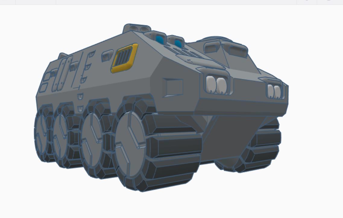 CHIBI-TECH SD - BLACK MAMMOTH MOBILE COMMAND 3D print model_16