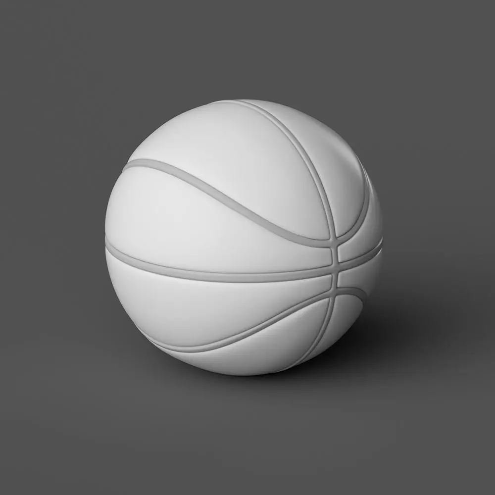 Basketball ball Low-poly 3D model