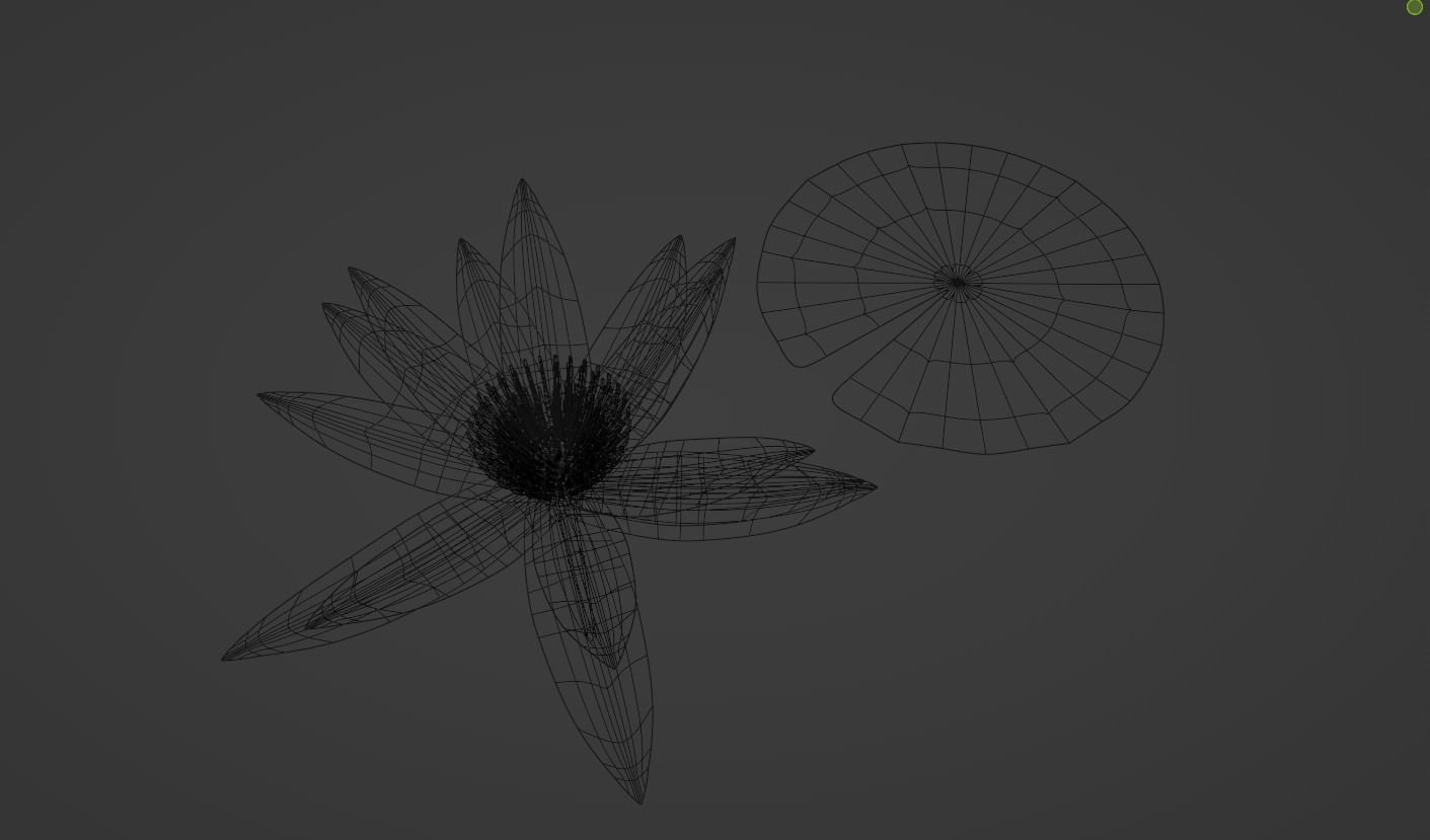 lotus flower   blender - Geometry Nodes Free 3D model_6