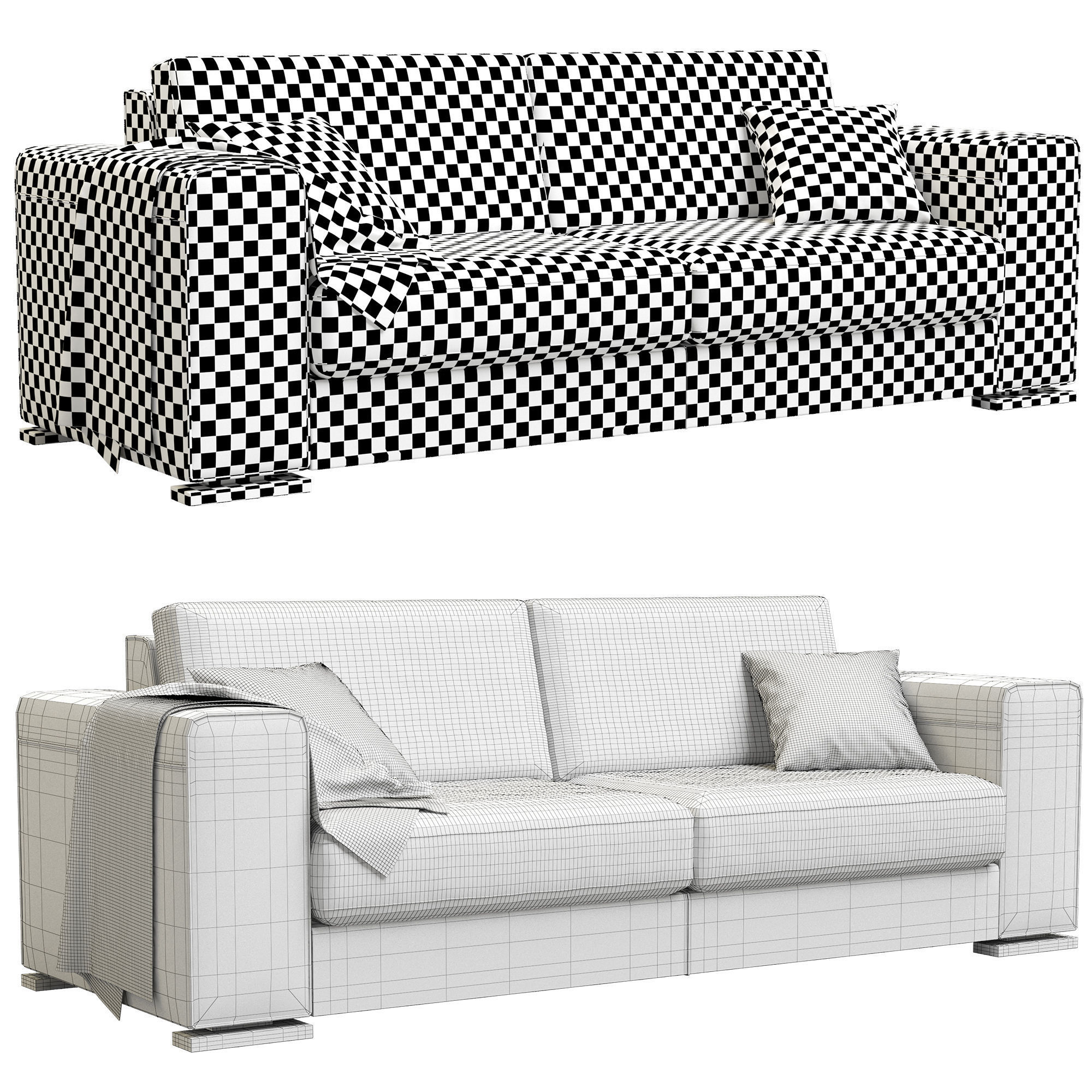 Manhattan Alberta Salotti Sofa 3D model_5