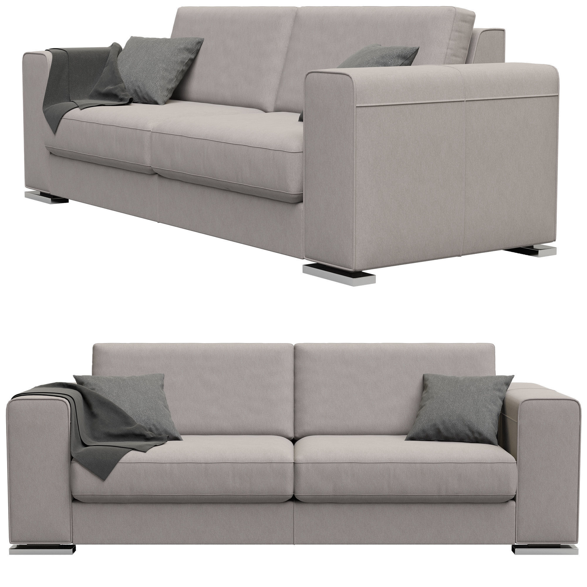 Manhattan Alberta Salotti Sofa 3D model_1