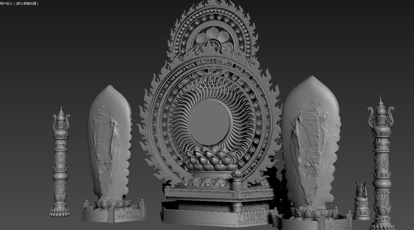 Buddha Tathagata Buddha china 3D model_1