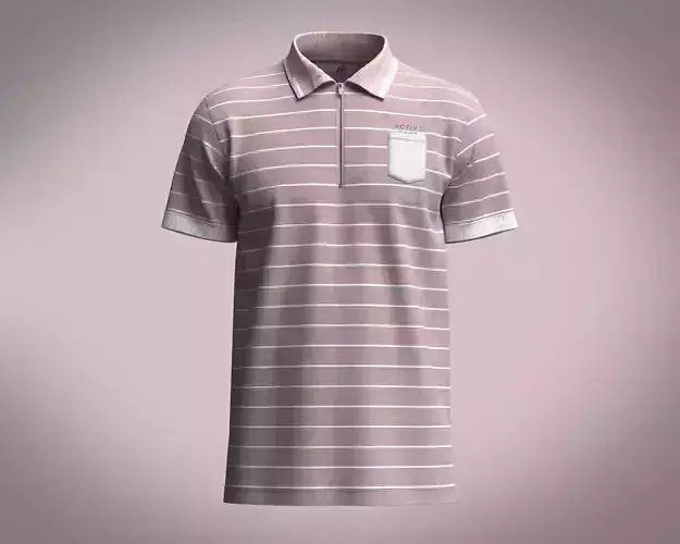 Mens Stripe Polo