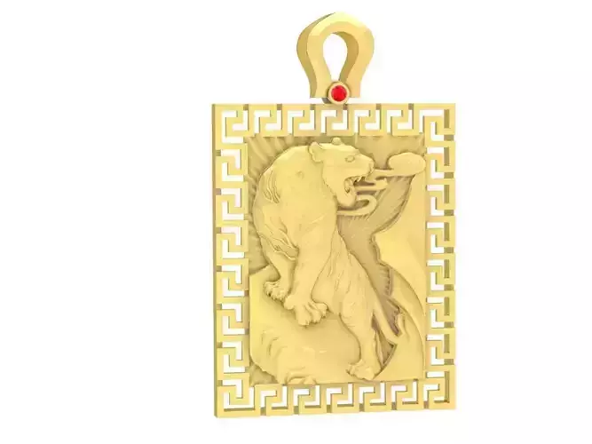Lord of Forest Tiger Pendant 3651