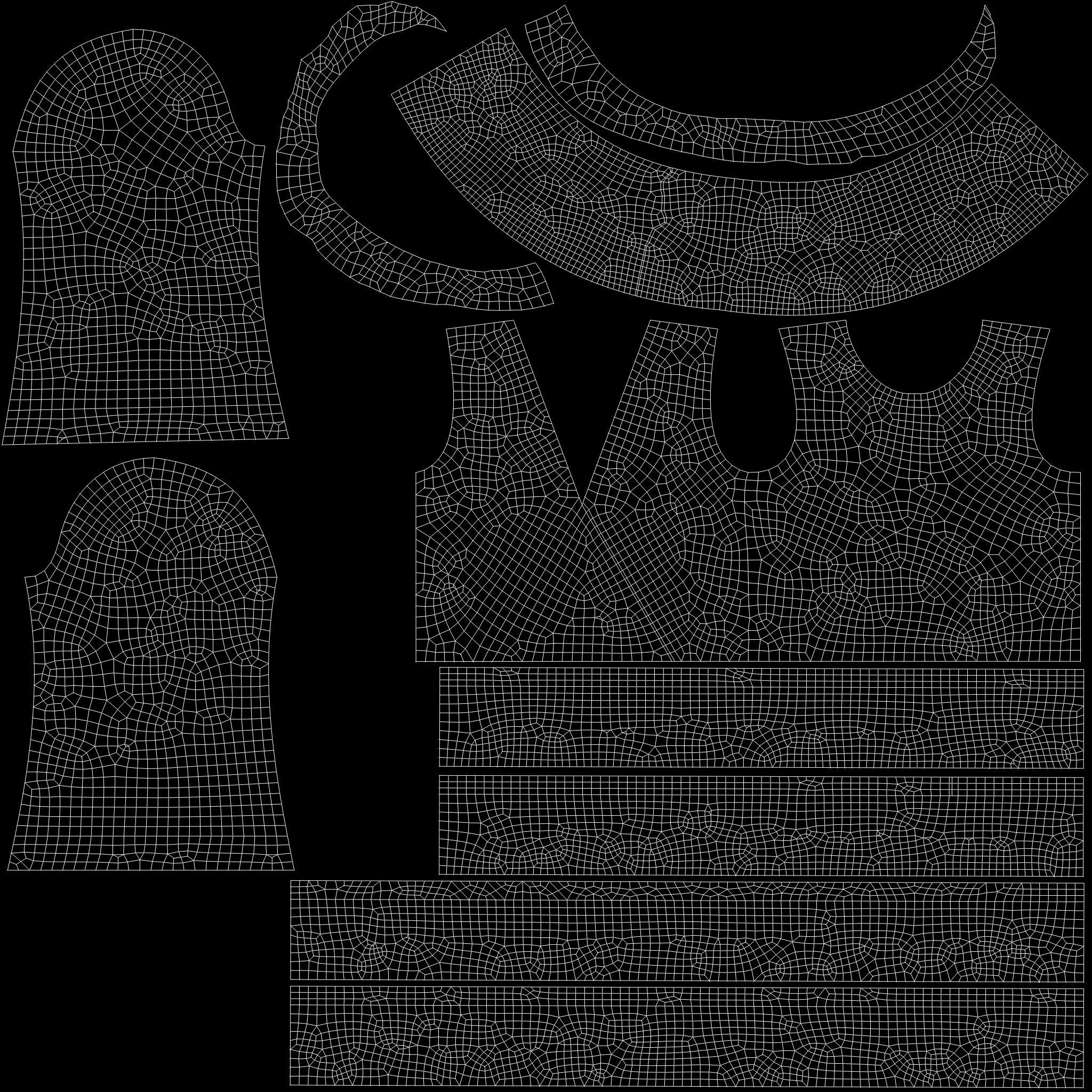 Ruffled Wrap Midi Dress Low-poly 3D model_17