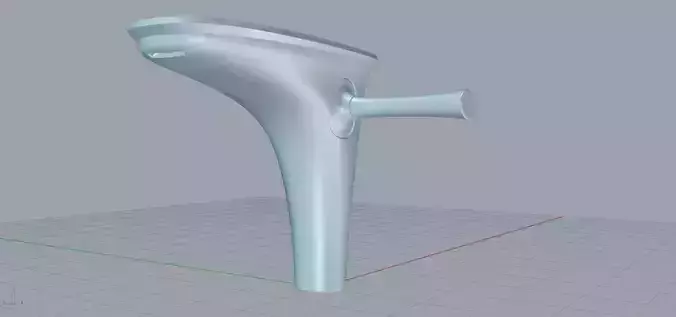 Realistic kitchen tap 3D model Low-poly 3D model
