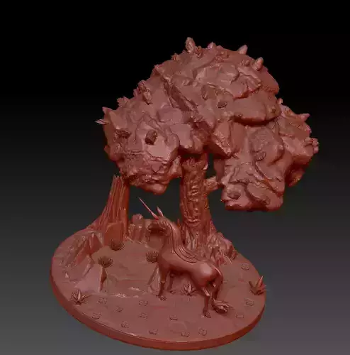 The Last Licorne Diorama 3D print model