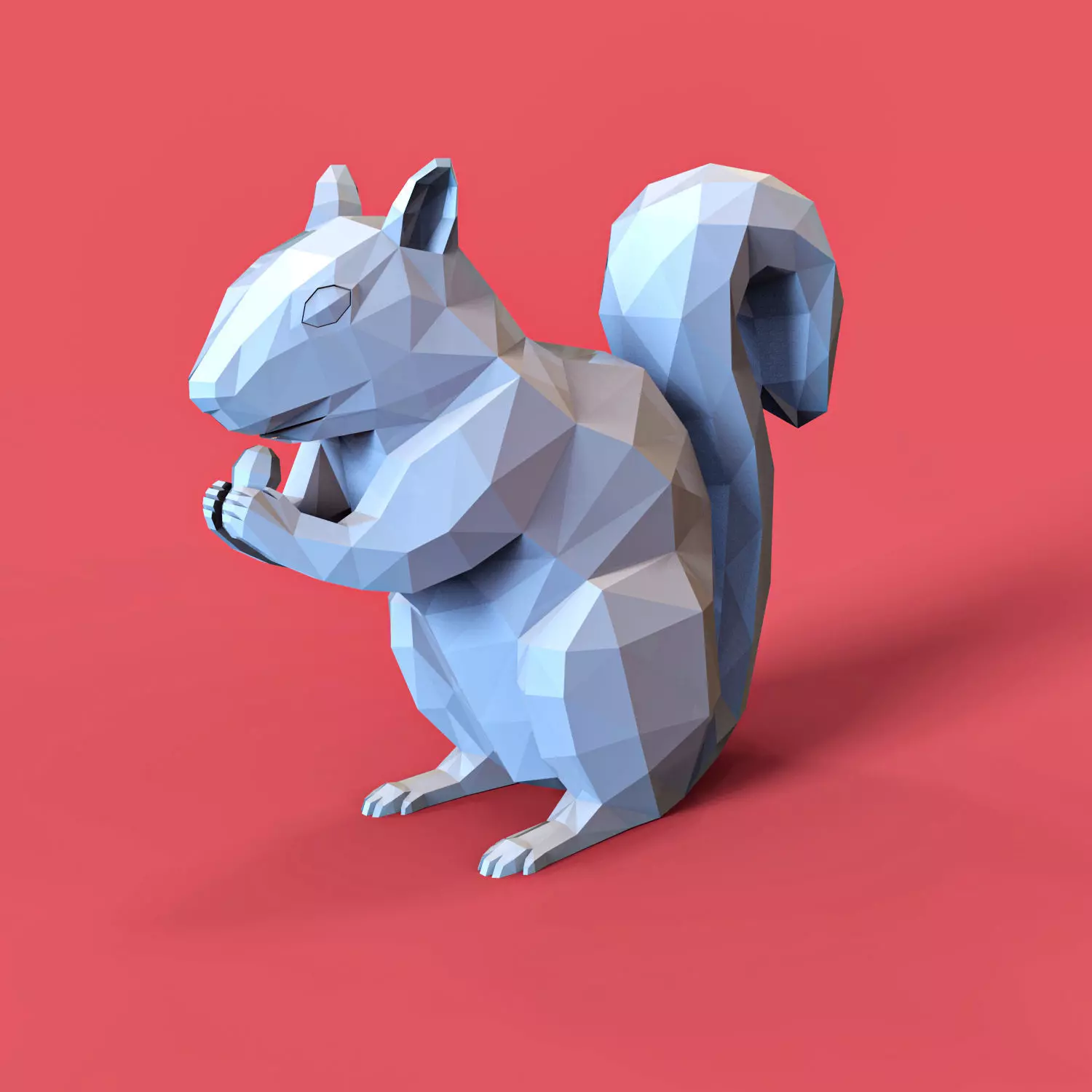 Low Poly Squirrel Free 3D print model_0