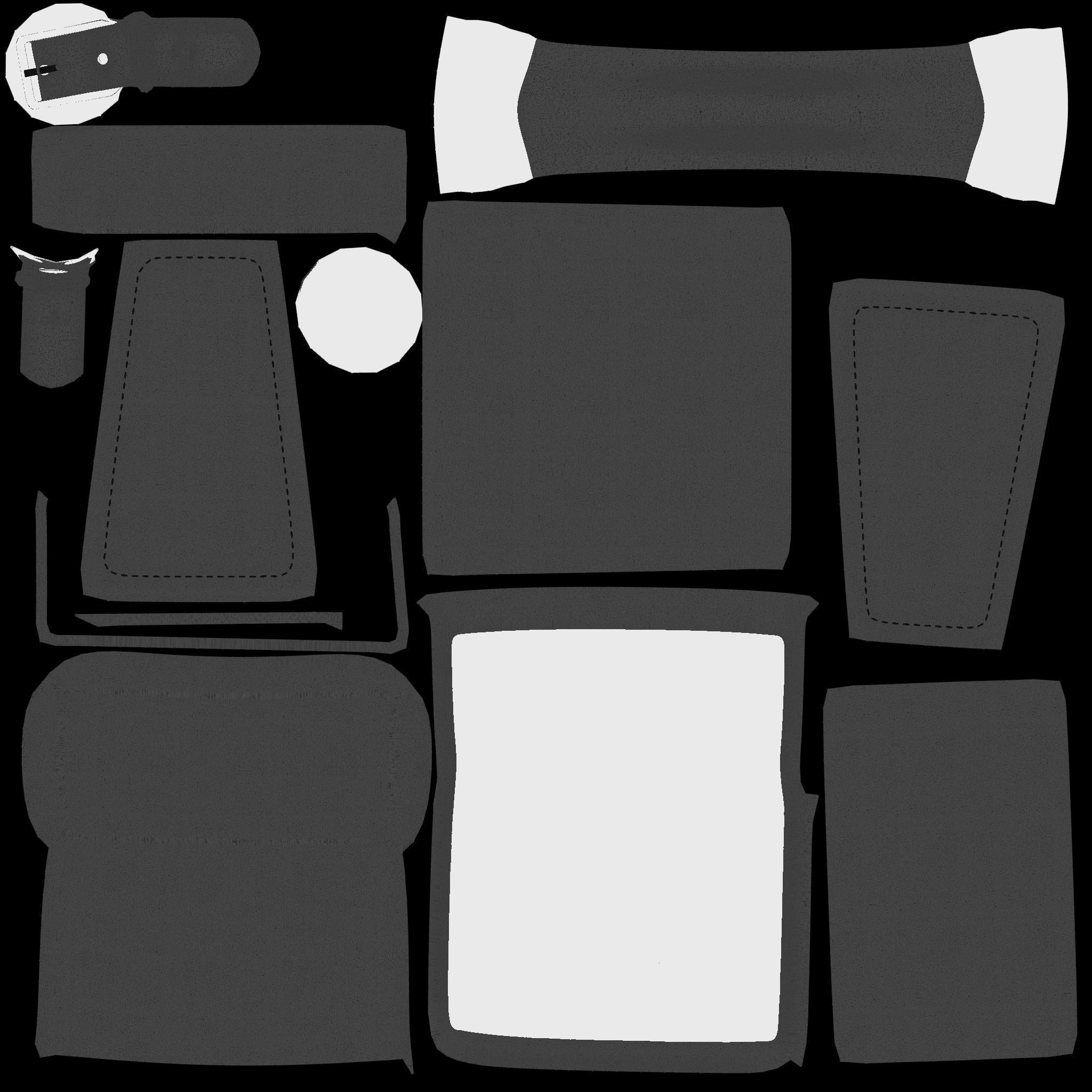 Retro Handbag Low-poly 3D model_12