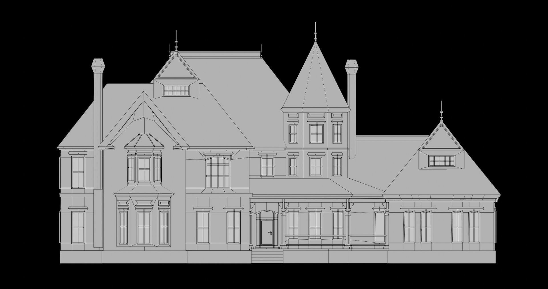 Old Abandoned House07 PBR Unity UE V-Ray Textures Included Low-poly 3D model_20