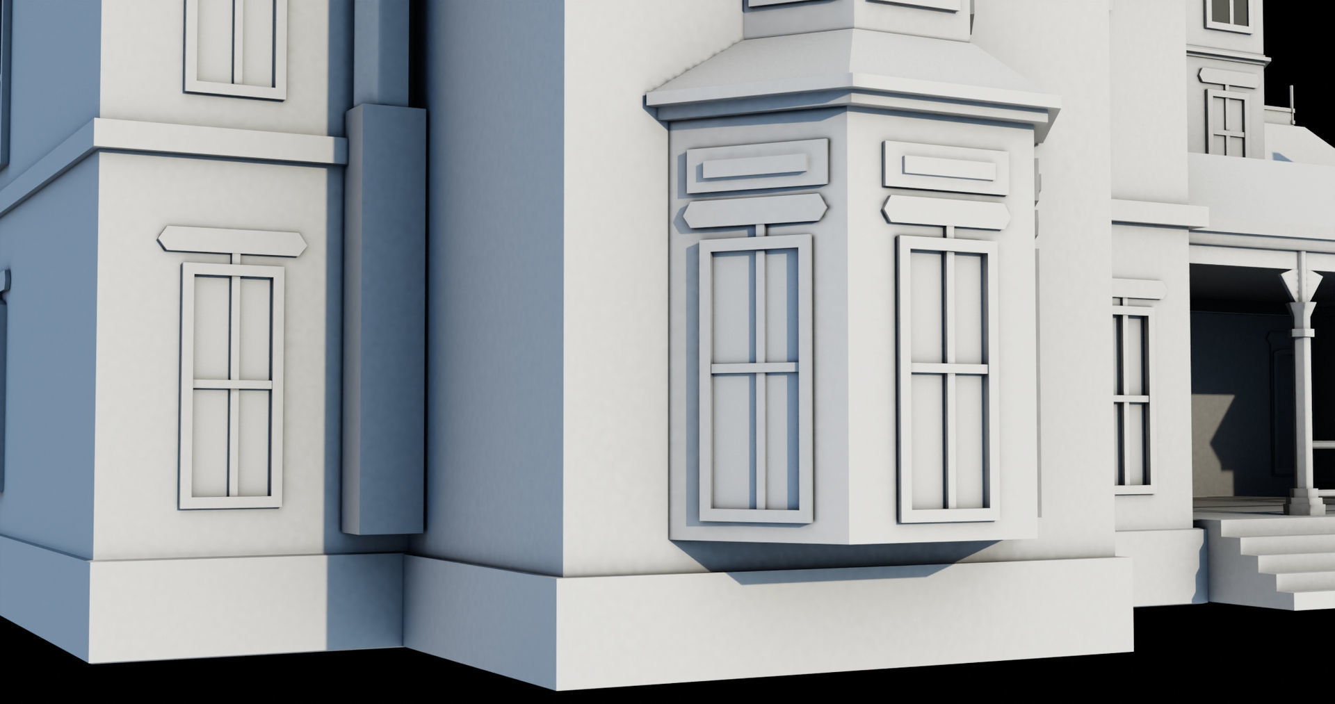 Old Abandoned House07 PBR Unity UE V-Ray Textures Included Low-poly 3D model_25