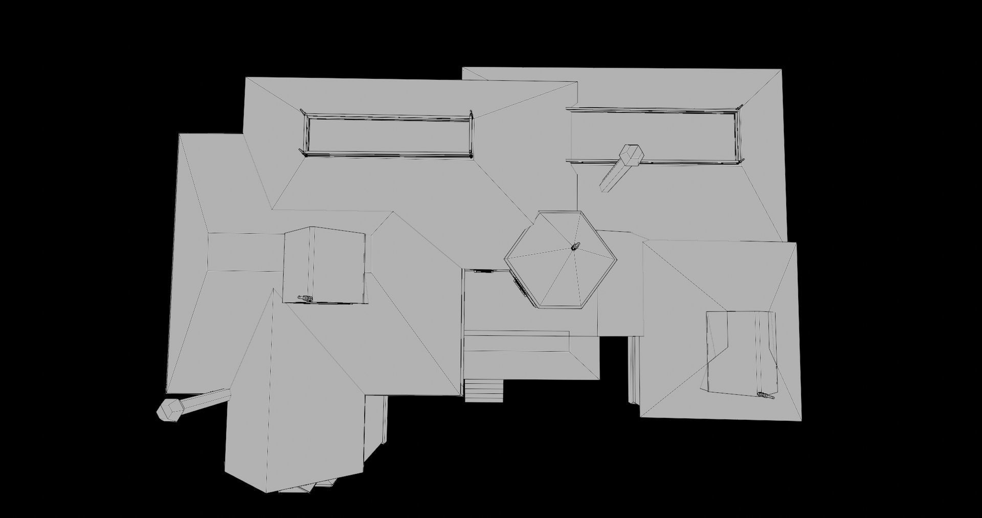 Old Abandoned House07 PBR Unity UE V-Ray Textures Included Low-poly 3D model_31