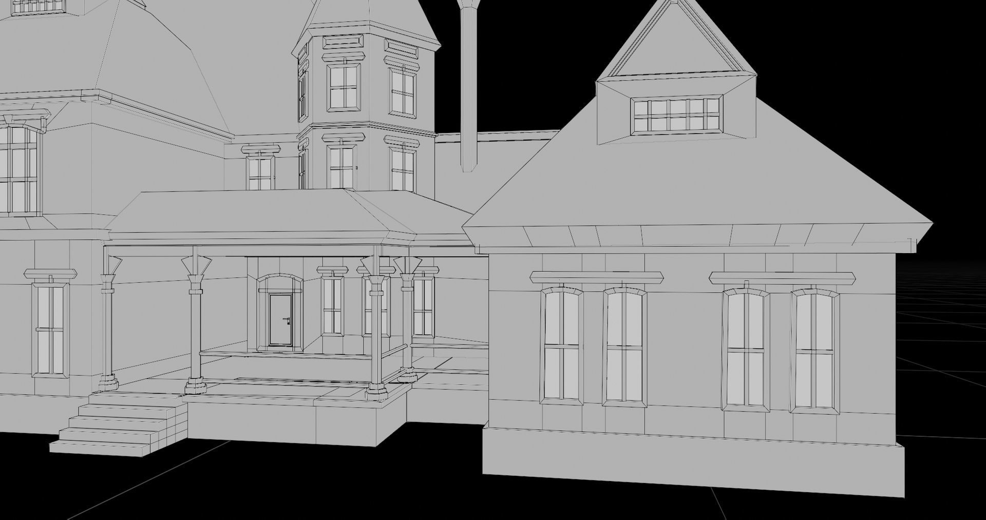 Old Abandoned House07 PBR Unity UE V-Ray Textures Included Low-poly 3D model_29