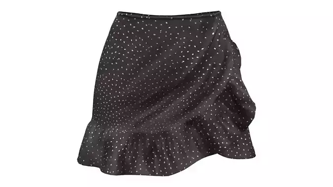 Wrapped Skirt With Frills