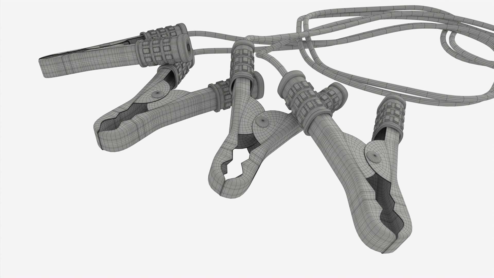 Car Battery Jumpers 3D model_7