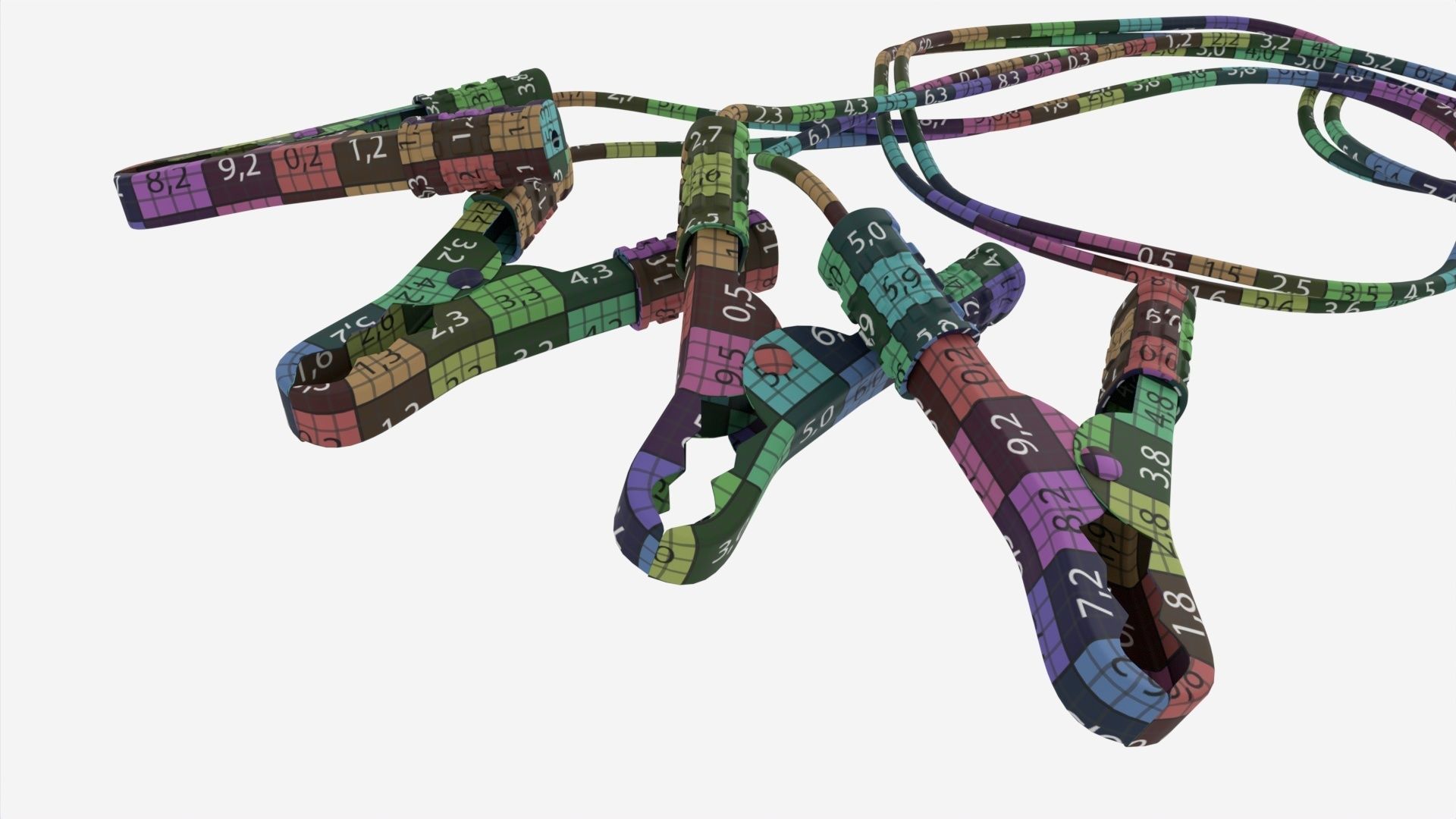 Car Battery Jumpers 3D model_8