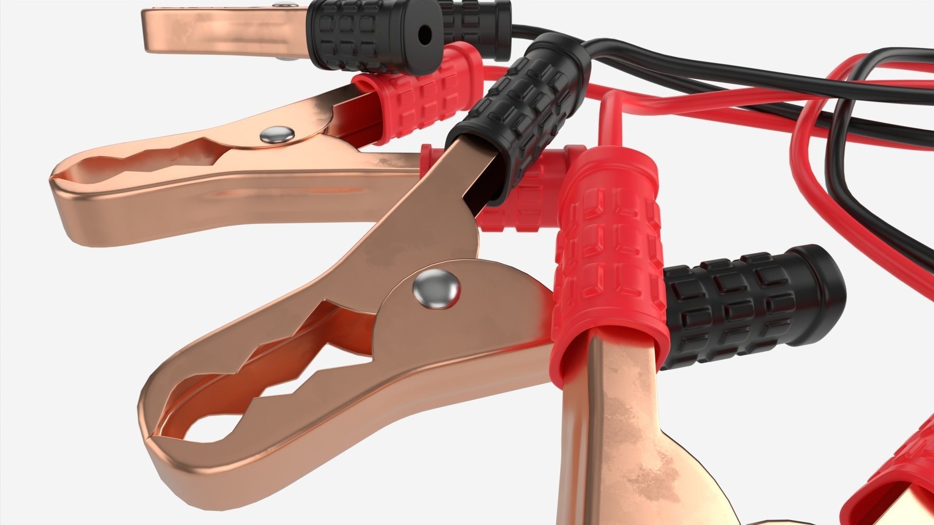 Car Battery Jumpers 3D model_4