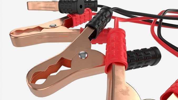 Car Battery Jumpers 3D model 5