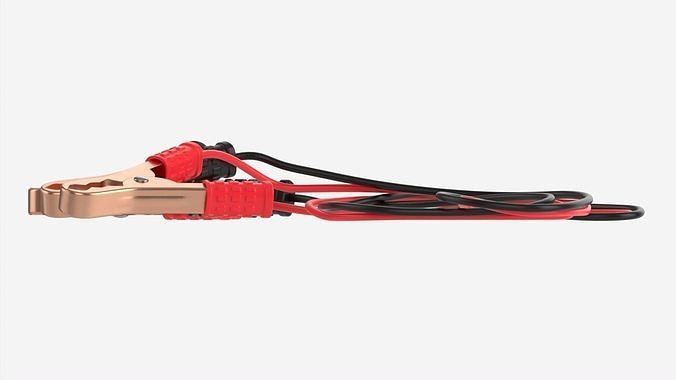 Car Battery Jumpers 3D model 6