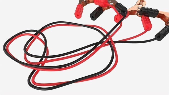 Car Battery Jumpers 3D model 4
