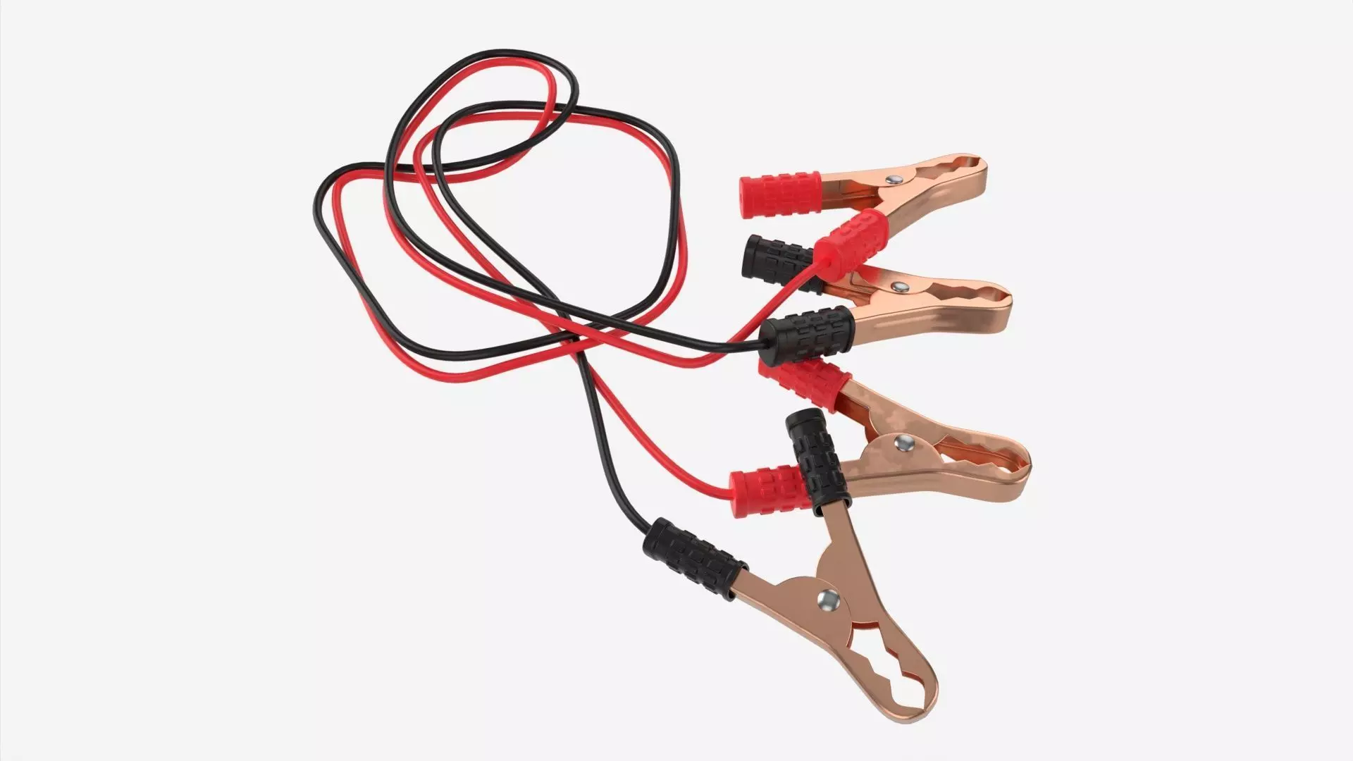 Car Battery Jumpers 3D model_0