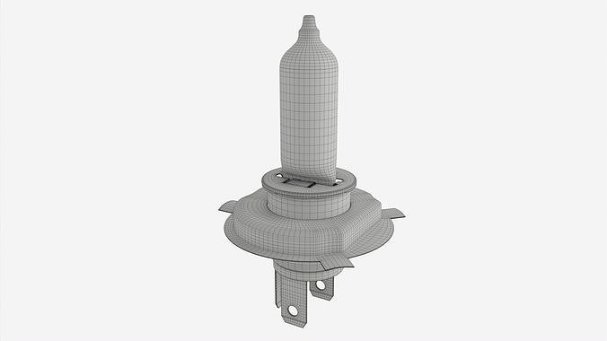 Headlight Car Lamp 3D model 6