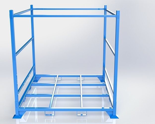 DUCT-TYRES STORAGE PALLET 3D model