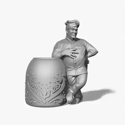 Baker with tandoor 3D print model