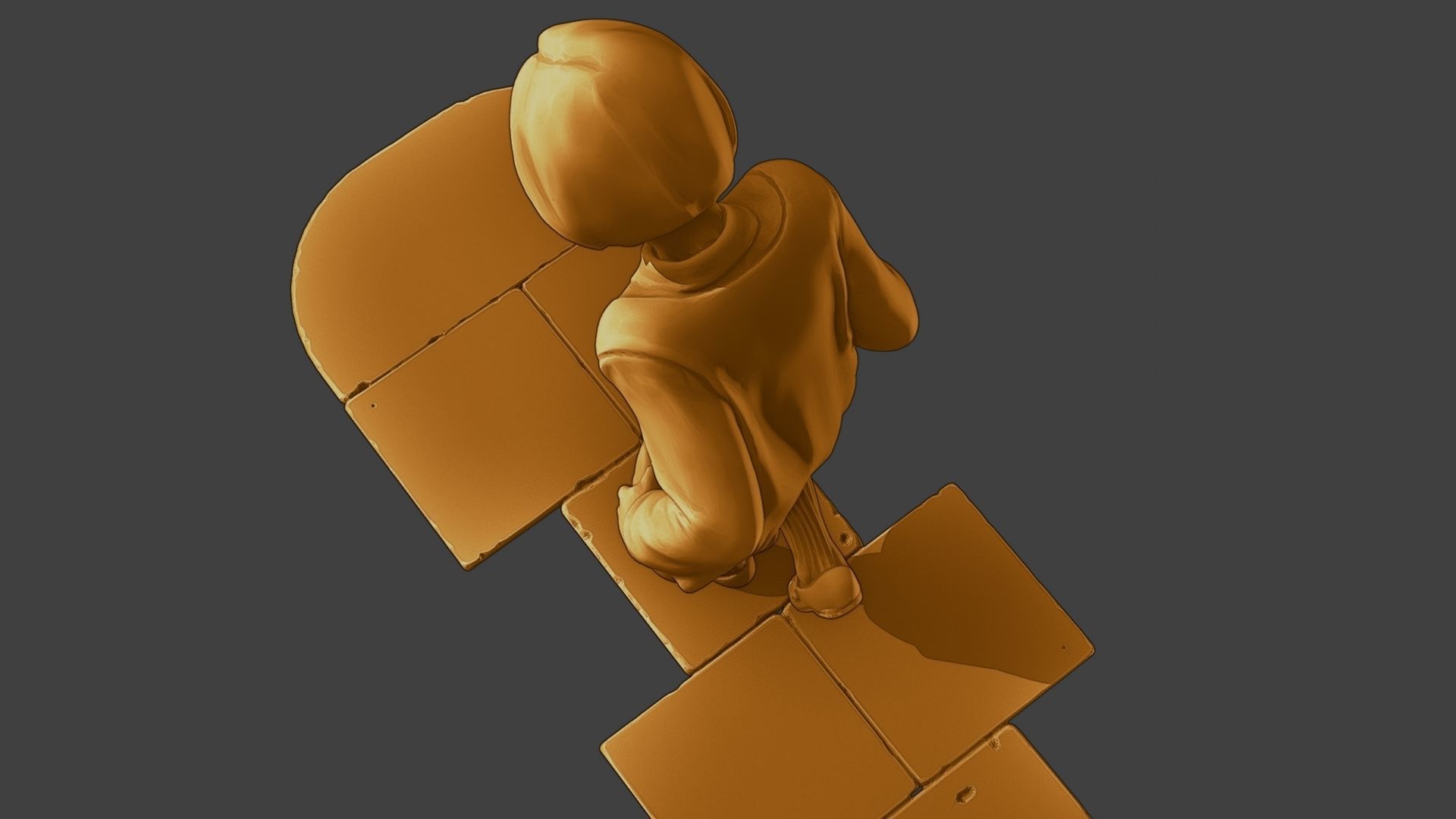 ww2 Casual Girl CG1 003 3D print model_16