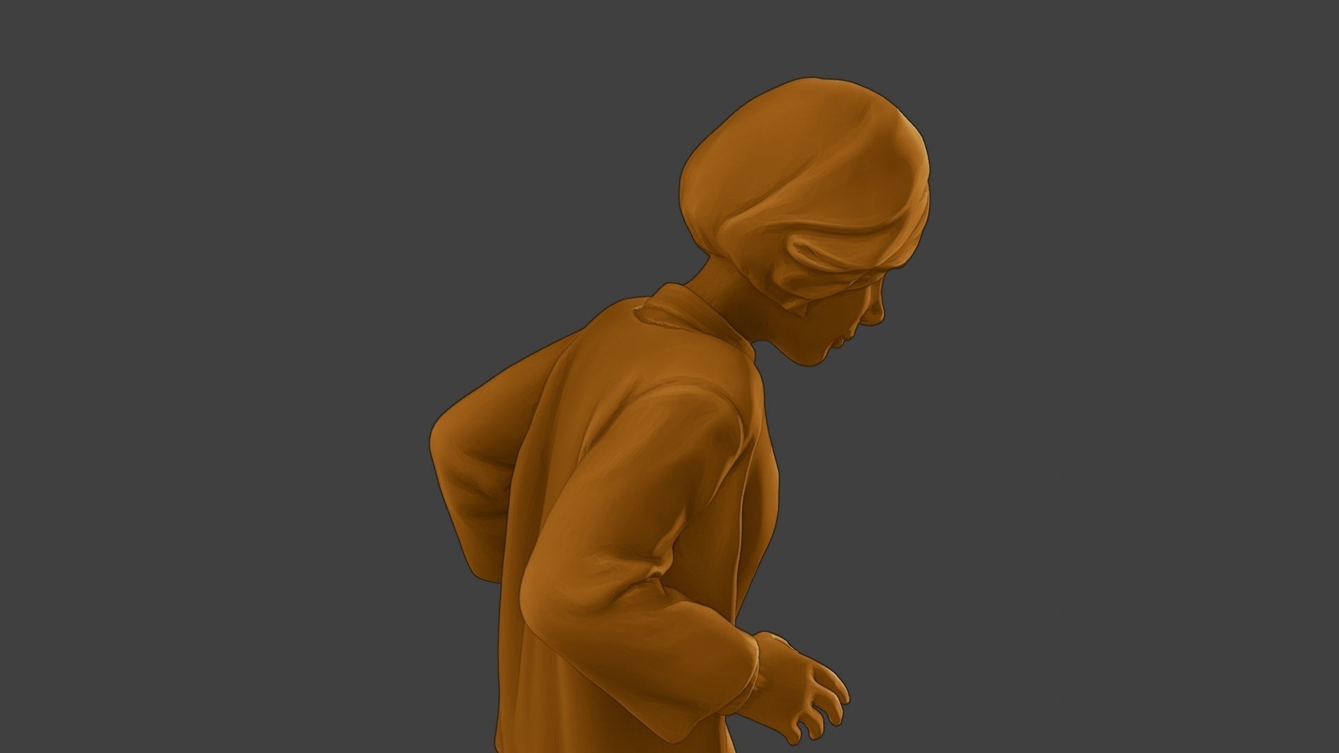 ww2 Casual Girl CG1 003 3D print model_20