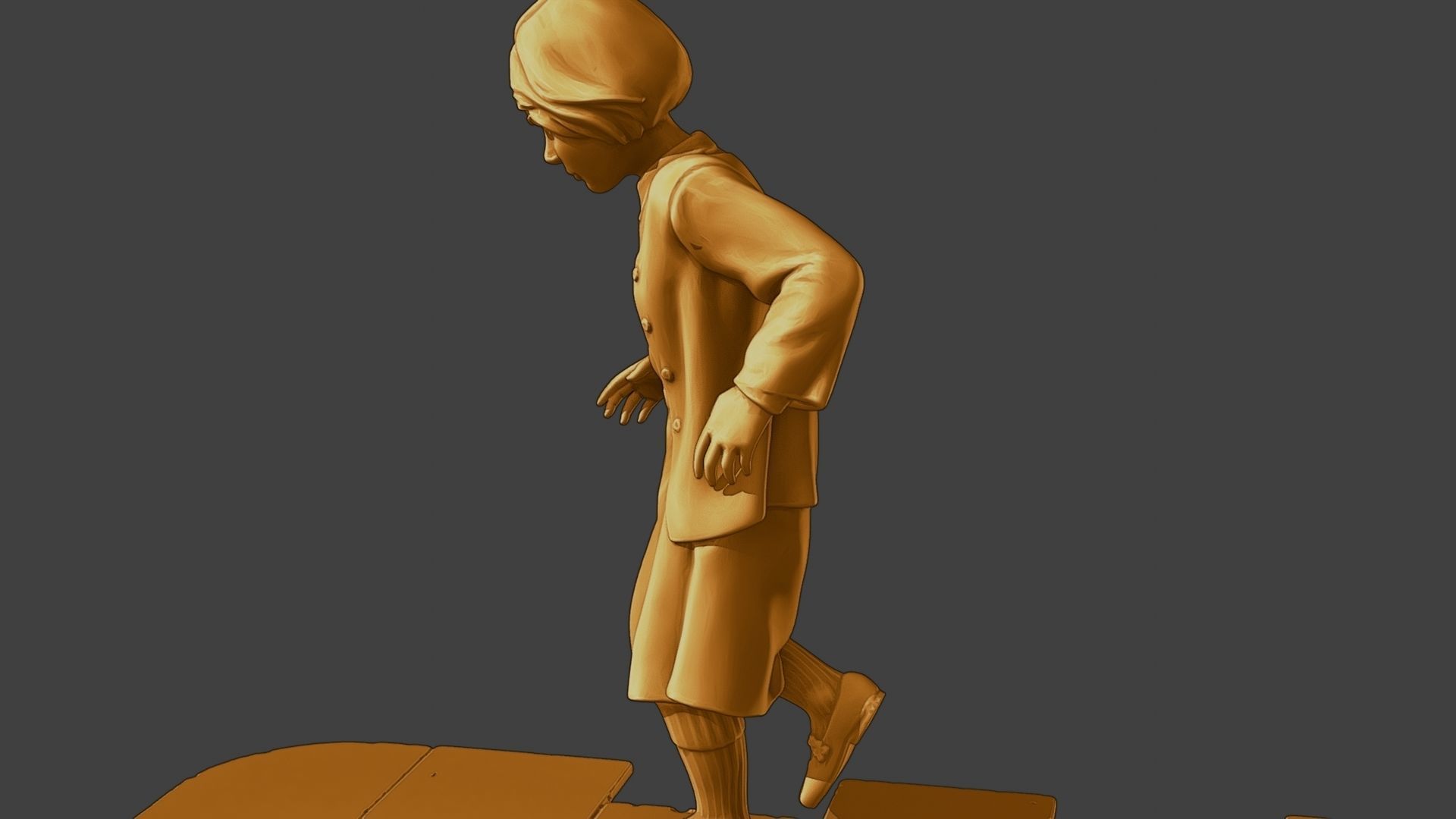 ww2 Casual Girl CG1 003 3D print model_26